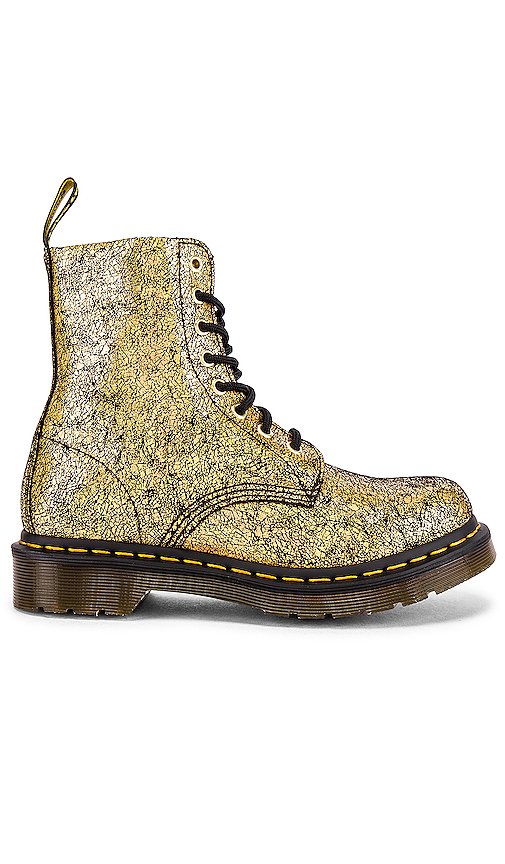 doc martens gold glitter