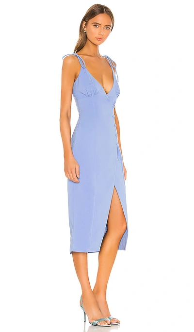 Shop Camila Coelho Aaliyah Midi Dress In Periwinkle Blue