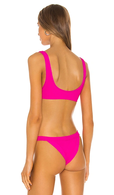 Shop Frankies Bikinis Cole Top In Fuchsia