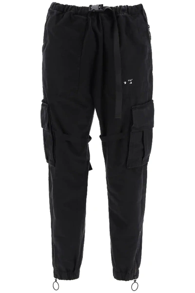 Shop Off-white Cargo Pants With Logo In Black