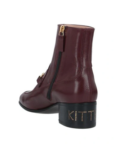 Shop Gucci Ankle Boot In Maroon