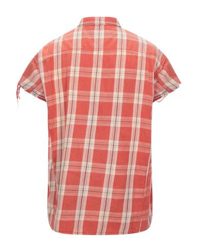 Shop R13 Shirts In Brick Red