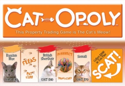 Shop Late For The Sky Cat-opoly Game