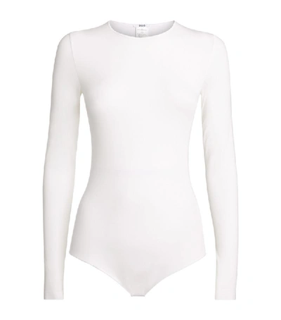 Shop Wolford Chicago Long-sleeve Bodysuit In White