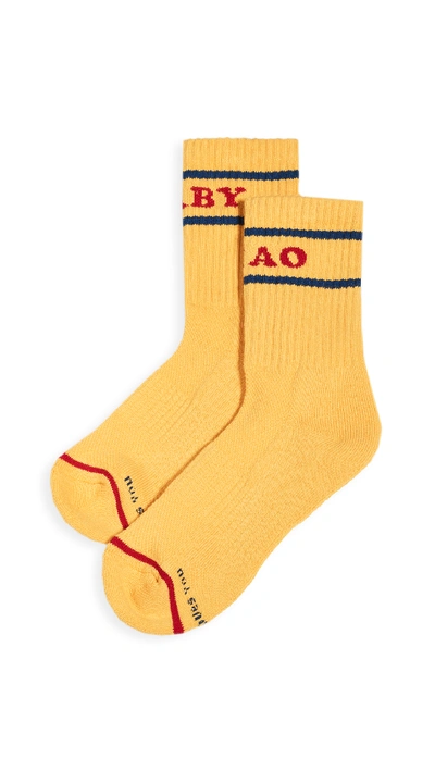 Shop Mother Baby Step Socks In Yellow/navy/red