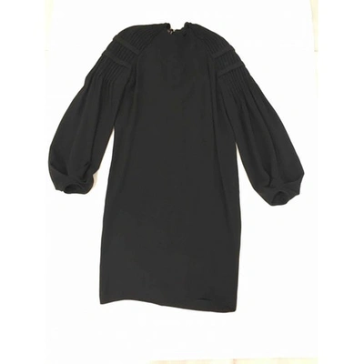 Pre-owned Loewe Black Silk Dress