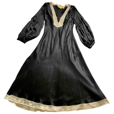 Pre-owned Catherine Malandrino Black Silk Dress