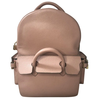 Pre-owned Buscemi Leather Backpack In Pink