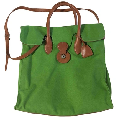 Pre-owned Ralph Lauren Green Cotton Bag