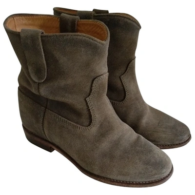 Pre-owned Isabel Marant Crisi  Suede Ankle Boots