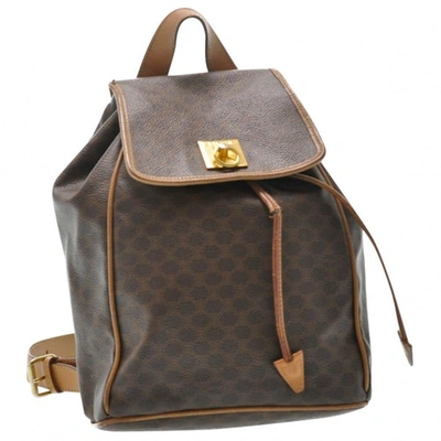 Pre-owned Celine Brown Cloth Backpack