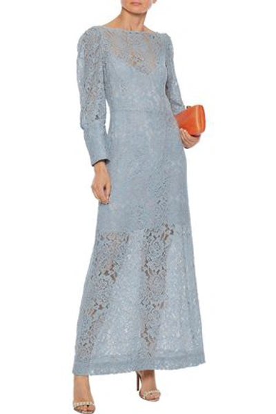 Baum Und Pferdgarten Acacia Cotton-blend Corded Lace Maxi Dress In Slate  Blue | ModeSens