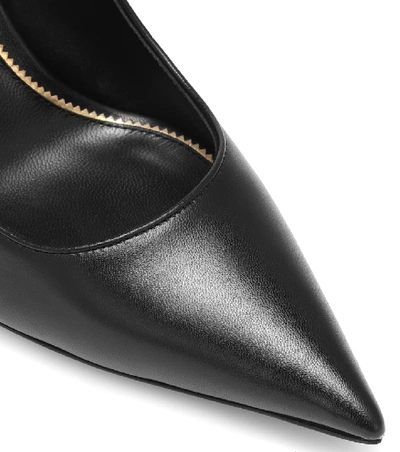 Shop Tom Ford Chain-trimmed Leather Pumps In Black
