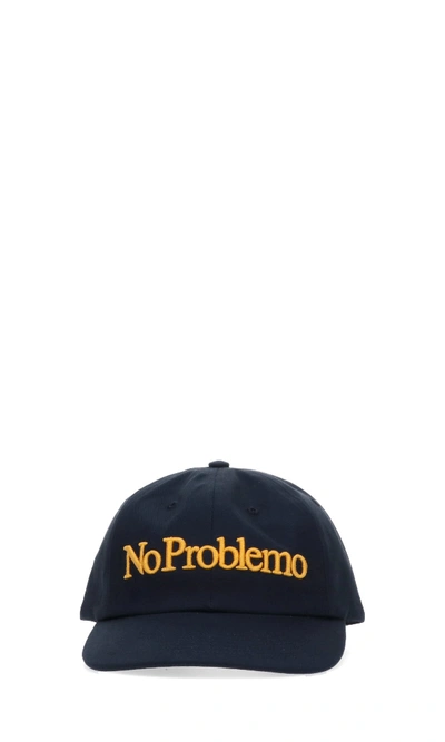 Shop Aries No Problemo Baseball Cap In Blue