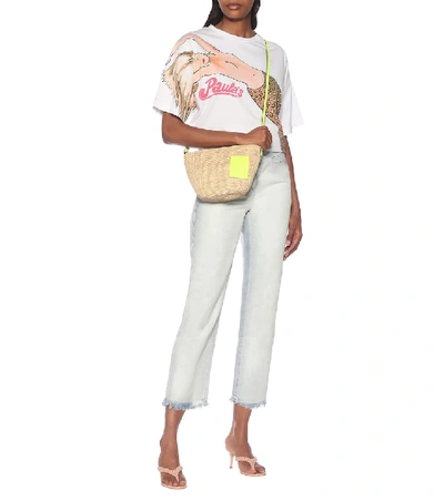Shop Loewe Paula's Ibiza Pochette Shoulder Bag In Beige