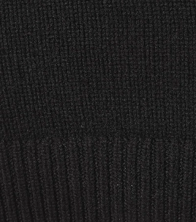 Shop Saint Laurent Cashmere Turtleneck Sweater Dress In Black