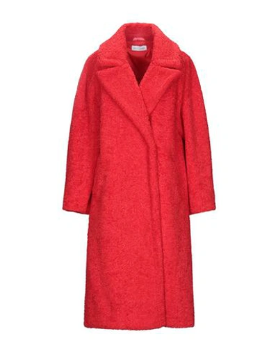 Shop Weili Zheng Coats In Red