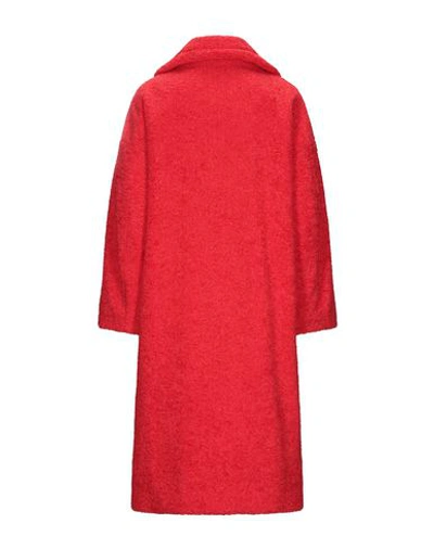 Shop Weili Zheng Coats In Red