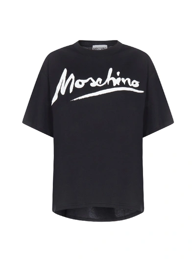 Shop Moschino Moshinco Logo Signature T In Black