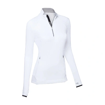 Shop Zero Restriction Sofia Z500 Pullover In White/silver