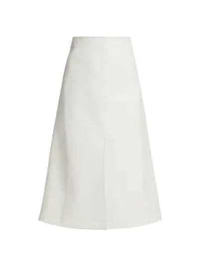 Shop Anna Mason Women's Ruth A-line Midi Skirt In Ivory