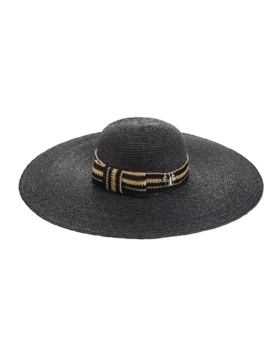 Shop Ermanno Scervino Wide-brimmed Summer Hat In Nero