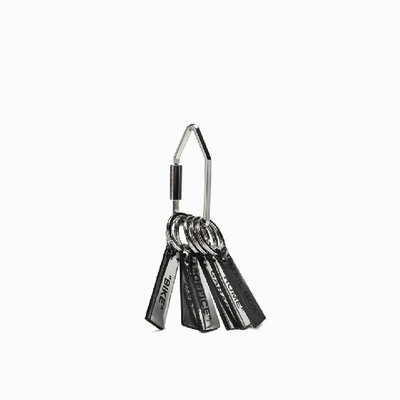 Shop Off-white Label Key Ring Ownf004s20lea001 In Silver