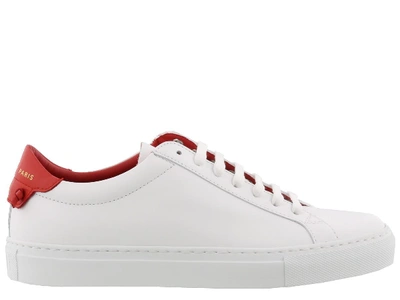 Shop Givenchy Urban Street Sneakers In White/red