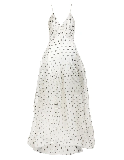 Shop Ermanno Scervino Polka Dot Patterned Silk Dress In Pois