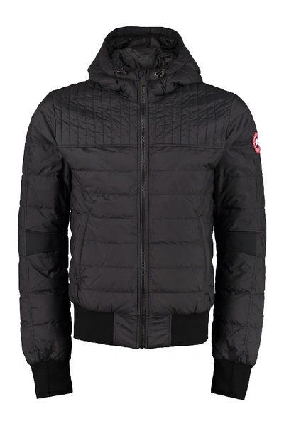 Shop Canada Goose Cabri Techno Fabric Padded Jacket In Black
