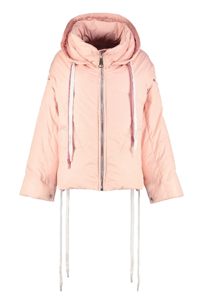 Shop Khrisjoy Khris Hooded Oversize Down Jacket In Pink