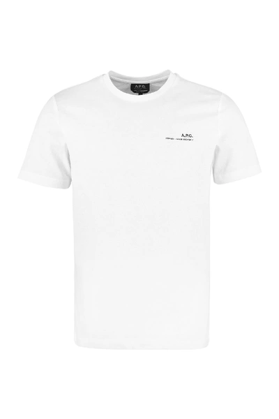 Shop Apc Item Cotton T-shirt In White