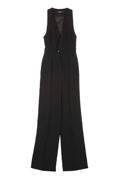 Shop Dsquared2 Viscose Jumpsuit In Black