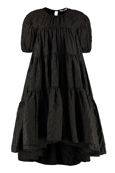 Shop Cecilie Bahnsen Esme Ruffles Dress In Black