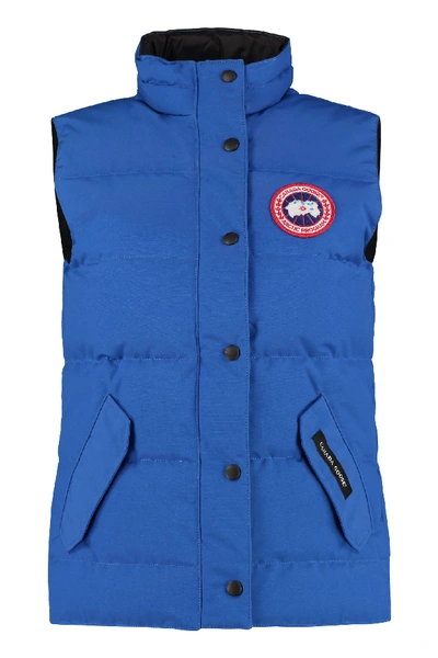 Shop Canada Goose Freestyle Body Warmer Jacket In Blue