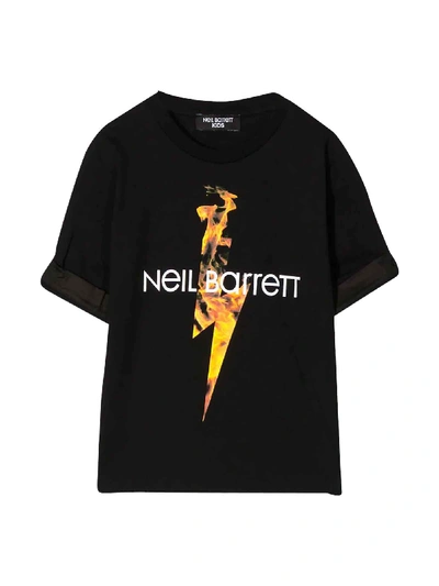 Shop Neil Barrett Black Boy T-shirt In Nero