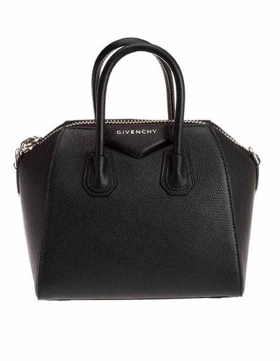 Shop Givenchy Antigona Mini Bag In Black