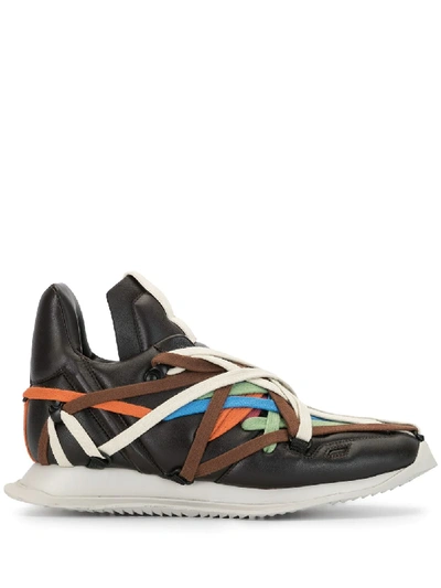 Shop Rick Owens Megalaced Sneakers In Multicolour