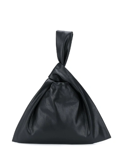 Shop Nanushka Faux Leather Tote Bag In Black