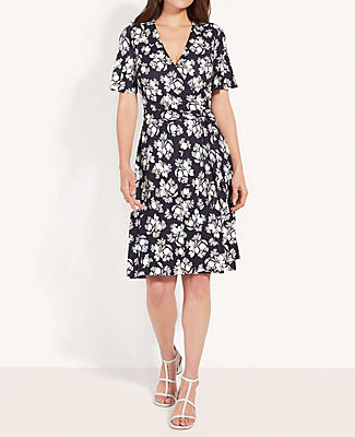 ann taylor flutter sleeve dress