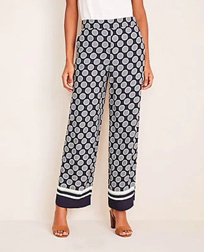 Shop Ann Taylor The Wide Leg Pant In Night Sky