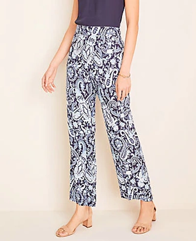 Shop Ann Taylor The Petite Wide Leg Pant In Night Sky