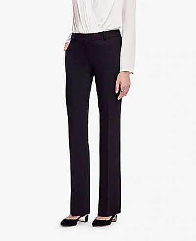 Shop Ann Taylor The Straight Pant In Seasonless Stretch - Classic Fit In Core Black