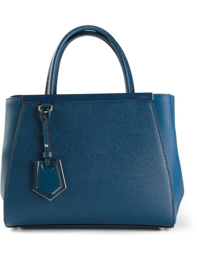 Fendi Small '2jours' Tote In Blue