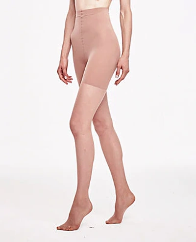 Ann Taylor Sheer High Waist Control Top Tights In Natural