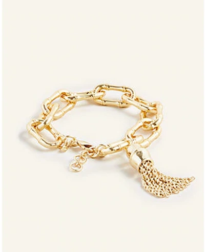 Shop Ann Taylor Bamboo Bracelet In Gold