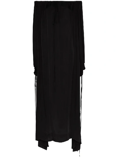 Shop Bondi Born Eternal Off-the-shoulder Maxi Dress In Black