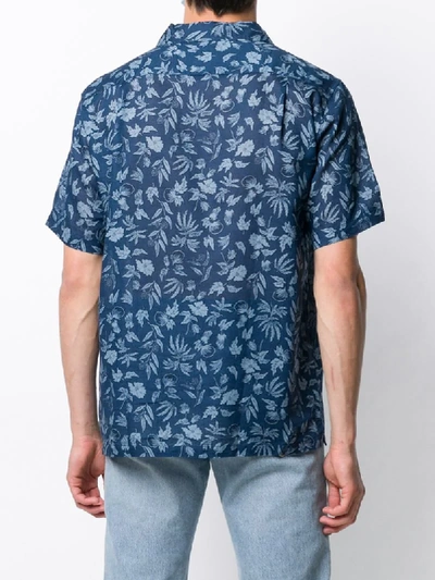Shop Patagonia Floral Print Shirt In Blue