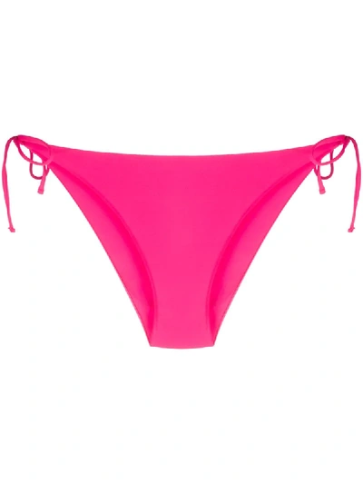 Shop Mc2 Saint Barth Virgo Low-rise Bikini Bottoms In Pink