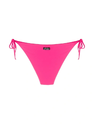 Shop Mc2 Saint Barth Virgo Low-rise Bikini Bottoms In Pink